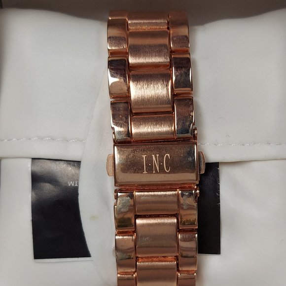 NIB INC INTERNATIONAL CONCEPTS ROSE GOLD-TONE BRACELET WATCH - Picture 7 of 16